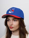 Бейсболка MITCHELL NESS арт. HP7974-NYABLUE New York Rangers NHL (синий / красный)